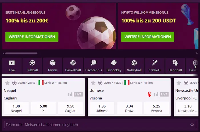 Malina Casino België sport