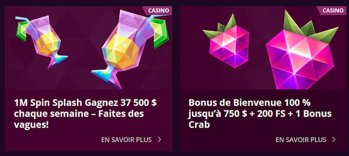 Malina Casino België bonus